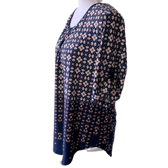 PerSeption Petite Patterned Short Sleeve Shirt Size PL Petite Large - Picture 1 of 8